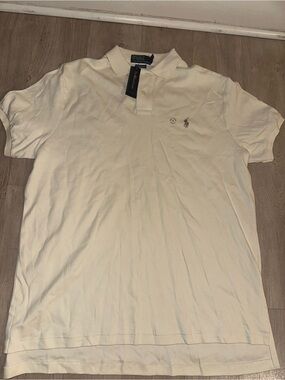 Ralph Lauren Men’s Cream Polo Shirt